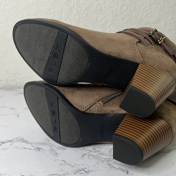 Life Stride Tan and Brown Ankle Boots - Picture 7 of 12
